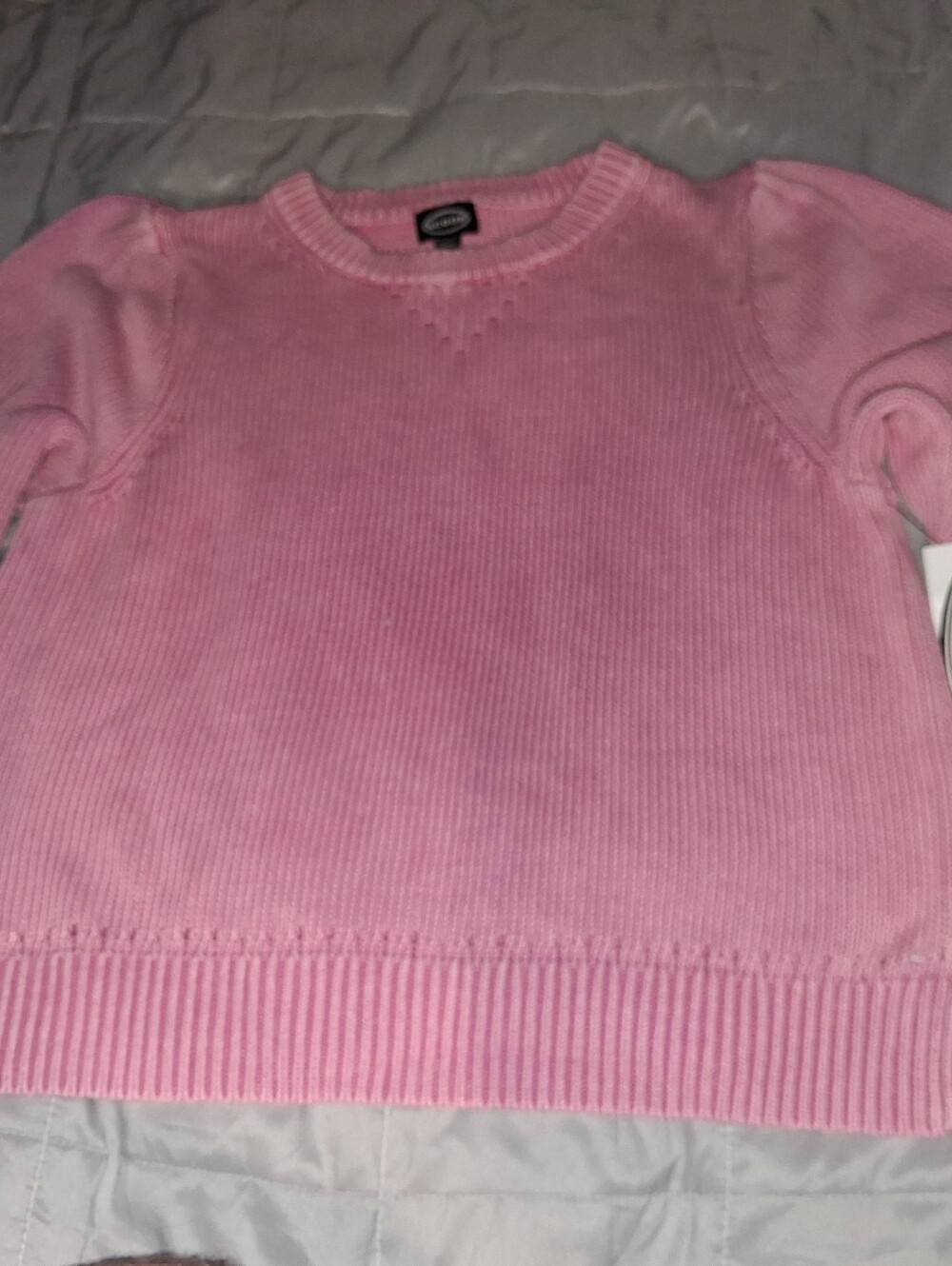 Scoop Women's Crewneck Cotton Pullover Sweater - Dusty Pink - XL (16-18)